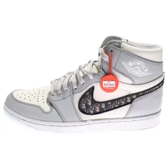 NIKE (ナイキ) DIOR AIR JORDAN 1 HIGH OG CN8607-002 ディオール エアジョーダン1 ハイカットスニーカー ホワイト/グレー US9/27cmのサムネイル