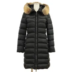 MONCLER モンクレール ファーフード ロングダウンジャケット サイズ 0 レディース フォックスファー 取り外し可能 アウター ブラック 黒 モルドバ製のサムネイル