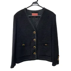 グッチ  GUCCI　ツイード　ジャケット　カーディガン　614134　ウール/ナイロン　ブラック　＃40のサムネイル