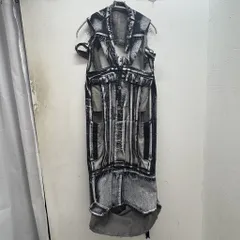 Rick Owens Drkshdw リックオウエンスダークシャドウ  21AW Sleeveless Denim ノースリーブブルゾン DU02A3952/WF ブラック size: S【中目黒B07】のサムネイル