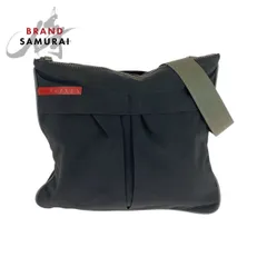 美品 PRADA SPORTS プラダスポーツ テスート ブラック カーキ シルバー金具 ナイロン ショルダーバッグ ポシェット レディース 505780【中古】のサムネイル