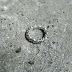 NAVAJO Steve Arviso ツイストワイヤーリング 6号 ナバホ族 スティーブアルビソ Indian Jewelry  インディアンジュエリー 指輪のサムネイル