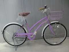 F287★整備済み★完成車発送★中古子ども自転車【22インチ　パープル 】のサムネイル