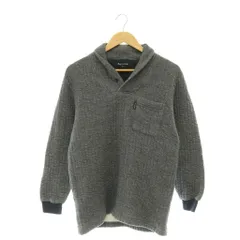 アクアスキュータム AQUASCUTUM ニット プルオーバー ヘリンボーン柄 長袖 M 紺 ネイビー /HS ■GY50のサムネイル