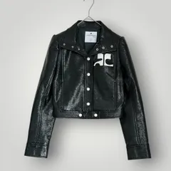 クレージュ　Courreges　REEDITION VINYL JACKET ハイネック　ビニールジャケット ダークグリーンのサムネイル