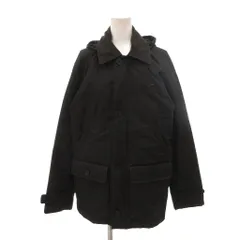 ラコステ LACOSTE パテッドジャケット コーティング マルチポケット フード付き フラップポケット 50 黒 ブラック /MXのサムネイル
