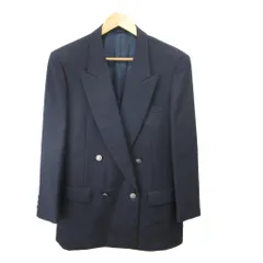 ニナリッチ NINA RICCI テーラードジャケット 上着 ウール 紺 ネイビー ダブルブレスト ピークドラペル 銀ボタン /YU ■GY50のサムネイル