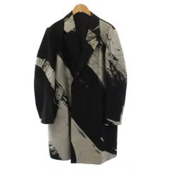 イッセイミヤケメン ISSEY MIYAKE MEN チェスターコート チェスターコート アウター ろうけつ染め 総柄 1 グレー 黒 ブラック ME93FA133 /YTのサムネイル