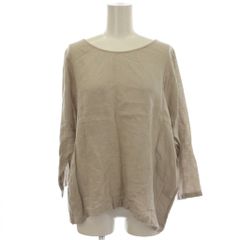 良品】evam eva エヴァムエヴァ リネンバンブー ワイドシャツ ブラウス 