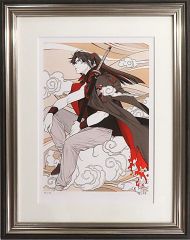 クイーンズブレイド 直筆サイン入り額装複製原画 トモエ - メルカリ
