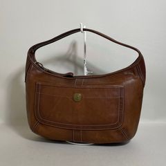 2605-315｜バリー トレスポ ショルダーバッグ レザー ダークブラウン