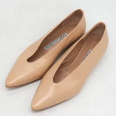 ペリーコ パンプス Vカット フラット シューズ 靴 ブランド イタリア製 レディース 35サイズ ベージュ PELLICO 【中古】のサムネイル