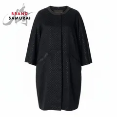 LOUIS VUITTON ルイヴィトン × JW Anderson ALL OVER PRINT SS シルク/ウール/ポリエステル 羊皮 毛皮 ノーカラーコート A3-00152【中古】のサムネイル