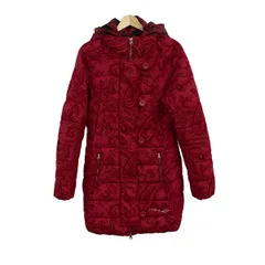 Desigual(デシグアル) コート サイズ36 M レディース - レッド 長袖/ペイズリー柄/中綿/秋/冬のサムネイル