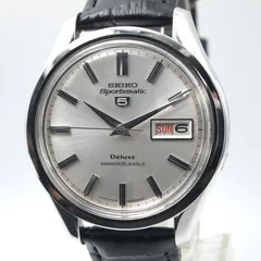 OH済 ビンテージ SEIKO 5 デラックス サンレイシルバーのサムネイル
