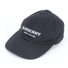 BURBERRY ベースボールキャップ ブラック - メルカリ