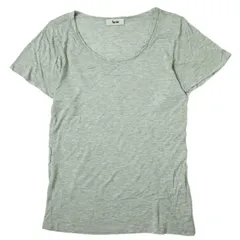 ACNE アクネ トルコ製 BUTTERFLY TEN テンセルUネックカットソー S グレー 半袖 Tシャツ トップス g7473のサムネイル
