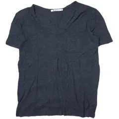 T by ALEXANDER WANG ティーバイアレキサンダーワン レーヨンUネックポケットカットソー 61-04-1342-100 S ネイビー 半袖 Tシャツ トップス g10967のサムネイル