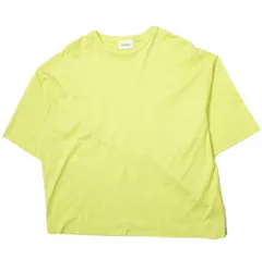 ADAWAS アダワス 23SS 日本製 OVERSIZED T-SHIRT オーバーサイズTシャツ ADWS-208-35 Free LIME 半袖 トップス g14426のサムネイル