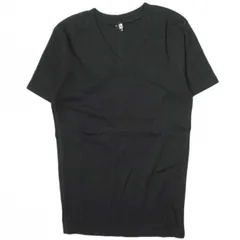 新品 koko ココ 日本製 フラットシーマ ソリッドVネックTシャツ KMCT09-102003 M ブラック 半袖 カットソー トップス g12481のサムネイル