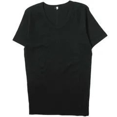 新品 koko ココ 日本製 フラットシーマ ソリッドUネックTシャツ KMCT09-102001 M ブラック 半袖 カットソー トップス g12483のサムネイル