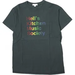 Engineered Garments エンジニアードガーメンツ カナダ製 Printed Cross Crew Neck T-shirt - HKMS クロスオーバークルーネックポケットTシャツ S Dk.Navy 半袖 トップス g16219のサムネイル