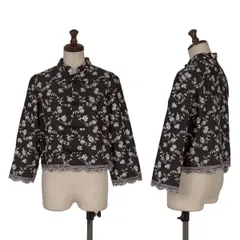 ケイタマルヤマKEITA MARUYAMA 花柄刺繍チャイナブラウス 黒他Mのサムネイル