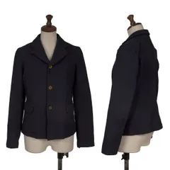 コムコム コムデギャルソンCOMME des GARCONS 染め3Bポリジャケット 紺XSのサムネイル