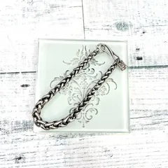 Paul Smith Woven Chain ポールスミス ウーブンチェーン ブレスレット 真鍮 シルバー 編み込み アクセサリー _208のサムネイル