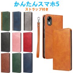 간단 스마트 폰 5 케이스 수첩 형 PU 가죽 케이스 A601ZT 스트랩 포함 카드 수납 스트랩 홀 마그넷 스탠드 충격 흡수 벨트 없음 TPU 스마트 폰 커버 촉감이 좋은 고품질 PU 가죽