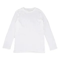 ヨウジヤマモト プールオムYohji Yamamoto POUR HOMME コットンヨーク切替長袖カットソー 白3のサムネイル