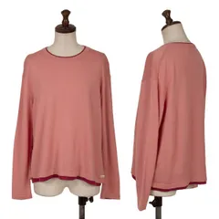 ノンノNON NO ウールレイヤードデザインニット ピンクボルドーM位のサムネイル