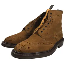 トリッカーズ M2508 ウィングチップ スウェード カントリーブーツ メンズ サイズ 7.5 ブラウン Tricker’ｓ ブーツ 約26.5cm【LA】【中古】のサムネイル