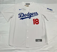 ⑧【新品タグ付】Nike ナイキ レプリカユニフォーム ドジャース 山本由伸 18 Lサイズ ファナティクス・ジャパン MLB公式ライセンス品 YAMAMOTO 18 Dodgers Replica ☆61のサムネイル