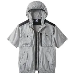 【自重堂】　A00W-7759　空調服半袖ブルゾン(服のみ)　グレ－　【Ｍ・LL・4L】のサムネイル