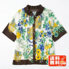 花柄 半袖カットソー トップス フラワー柄 ホワイト系 レディース LEONARD風のサムネイル