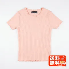 one three b ワンスリービー 半袖リブカットソー メロウ ピンクのサムネイル