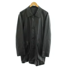 ランバン LANVIN クラシック CLASSIQUE ヴィンテージ レザージャケット 革ジャン ロング 羊革 アウター F50-36 黒 ブラック /AN27 ■GY50のサムネイル