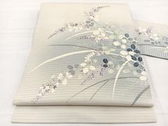 【夏物】涼し気な夏開き名古屋帯 正絹◇夏帯 夏物】涼し気な夏開き名古屋帯 正絹◇夏帯 - メルカリ