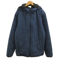 ニューバランス NEW BALANCE 中綿ジャケット 上着 XL 紺 ネイビー フード付き ジップアップ 長袖 /KK ■ECA007のサムネイル
