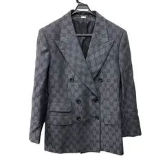 グッチ  GUCCI　ジャケット    GGウール　ジャガード  グレー/ブラック　ウール　715184　＃36サイズのサムネイル