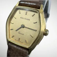 【不動】WALTHAM ウォルサム ヘキサゴン 腕時計 2711300 ゴールド 社外ベルトのサムネイル