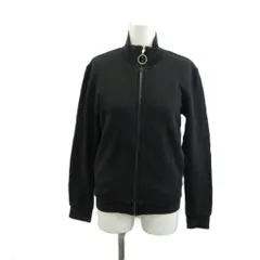 マリークワント MARY QUANT ジップアップスウェットジャケット M 黒 ブラック 無地 ハイネック 長袖 ECA007 /SH ■ECA007のサムネイル