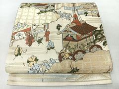 平和屋着物＊夏物 男性 越後駒ちぢみ 格子 反端付き 正絹 逸品 未使用