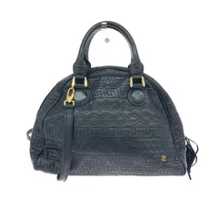 Elegance エレガンス 2WAYトートバッグ  ロゴ/タッセル/ステッチ/レザー ヴィンテージ   ネイビー レディース / 240001207419のサムネイル