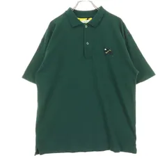 美品 graniph グラニフ らんま1/2 コラボ 半袖 ポロシャツ M グリーン メンズ 古着のサムネイル