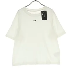 未使用 NIKE ナイキ コットン ワンポイントロゴ 半袖 Tシャツ S オフホワイト系 レディース 古着のサムネイル