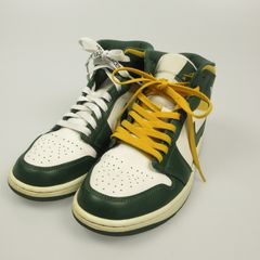 中古】NIKE | ナイキ Air Jordan 1 Mid White/Pollen-Black スニーカー