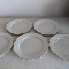 ノリタケ Noritake lvory china 金彩 プレート 5枚のサムネイル