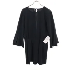 未使用 ZARA BASIC ザラベーシック 長袖 オールインワン M ブラック ショートパンツ レディース 古着のサムネイル